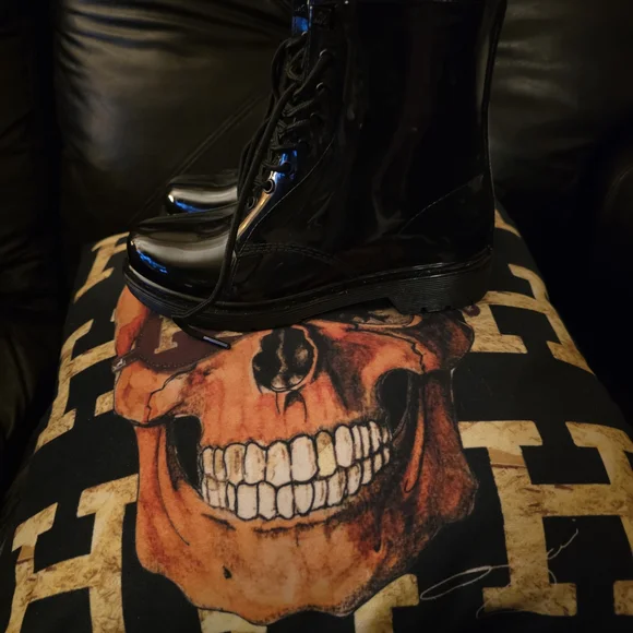 Michael Kors Black Lace Up Boots - Picture 4 of 8